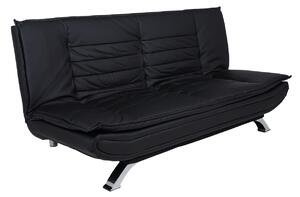 Designová rozkládací sedačka Alun 196 cm černá