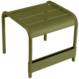 Zelený kovový zahradní odkládací stolek Fermob Luxembourg 44 x 42 cm - odstín pesto