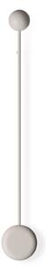 Vibia Pin 1692 LED nástěnné světlo, 70 cm, krémové, Krémová / jantar, Obývací pokoj / jídelna, Hliník, Moderní