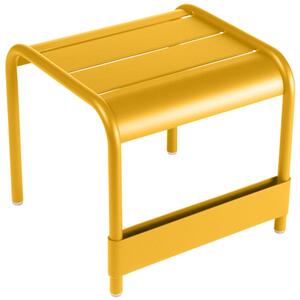 Žlutý kovový zahradní odkládací stolek Fermob Luxembourg 44 x 42 cm