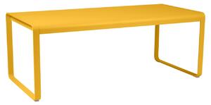 Žlutý kovový stůl Fermob Bellevie 196 x 90 cm