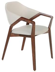 Béžová koženková jídelní židle Angel Cerdá No. 4068