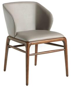 Béžová koženková jídelní židle Angel Cerdá No. 4065
