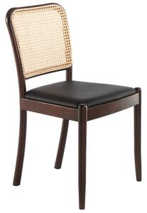 Černá koženková jídelní židle Angel Cerdá No. 4094