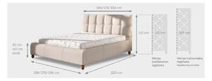 Designová postel Layne 160 x 200 - různé barvy