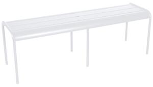 Bílá kovová lavice Fermob Luxembourg 145 cm