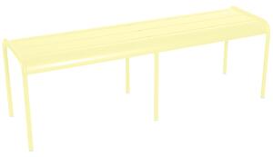 Citronově žlutá kovová lavice Fermob Luxembourg 145 cm