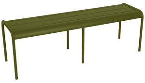 Zelená kovová lavice Fermob Luxembourg 145 cm - odstín pesto