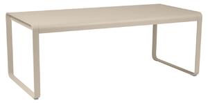Muškátově šedý kovový stůl Fermob Bellevie 196 x 90 cm