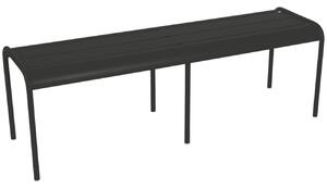 Černá kovová lavice Fermob Luxembourg 145 cm