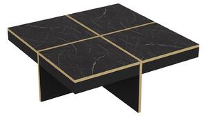 Konferenční stolek Daisy (Černá + Zlatá). 1073004