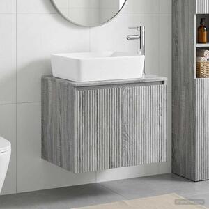 Sada koupelnového nábytku Šedý Sonoma Kompozitní dřevo 3404336