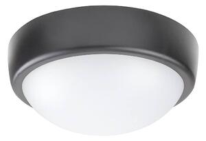 Venkovní stropní LED osvětlení BORIS, 10W, denní bílá, 16cm, kulaté, černé, IP54