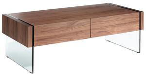 Ořechový konferenční stolek Angel Cerdá No. 2050, 127 x 59 cm