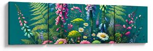 Obraz - Luční kvítí (170x50 cm)