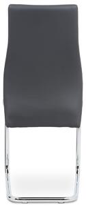 Jídelní židle HC-955 GREY šedá koženka chrom HC-955 GREY
