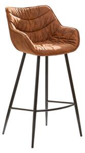 Designová barová židle Kiara antik hnědá