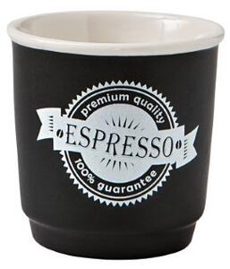 Porcelánový šálek / kelímek na kávu presso set 12ks 100ml COLORI BRANDANI (barva - hnědá,černá, bílá)