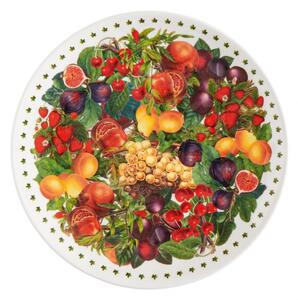 Servírovací talíř 21,5 cm LE PRIMIZIE BRANDANI (barva - barevná,ovoce)