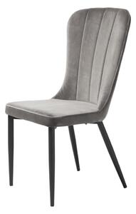 Designová židle Kendall šedý samet