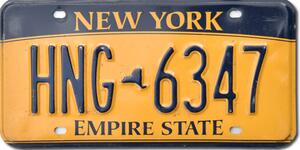 Americká SPZ New York Empire State HNG 6347