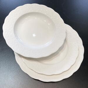 Porcelánová 18-ti dílná souprava talířů GRAN GALA BRANDANI (barva - bílá)