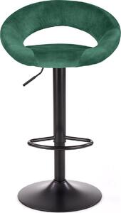 Barová židle AMÁLKA - zelená - výškově nastavitelná