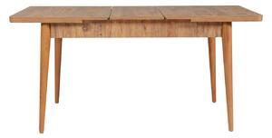 Rozkládací jídelní stůl se 2 židlemi a 2 lavicemi Vlasta (borovice antlantic + šedá). 1073078