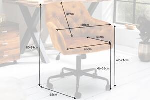 Pracovní židle DUTCH COMFORT tmavě žlutá samet Nábytek | Kancelářský nábytek | Židle