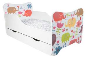 TopBeds postel s úložným prostorem 140x70 - Sloni