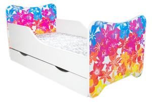 TopBeds postel s úložným prostorem 140x70 - Květiny
