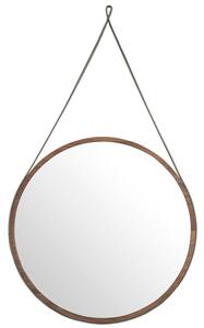 Ořechové závěsné zrcadlo Angel Cerdá No. 3038, 75 cm