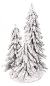 Zasněžené 3ks mini stromky 70cm-55cm-40cm