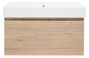 Koupelnová skříňka s umyvadlem Naturel Savona 78x43x44,8 cm dub halifax mat SAVONA80DHSAT