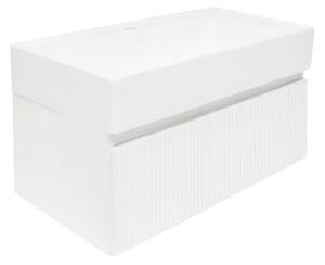 Koupelnová skříňka s umyvadlem SAT Evolution 78x30x44,8 cm bílá mat SATEVO80WMU2