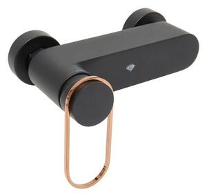 Sprchová baterie SAT Fusion bez sprchového setu 150 mm černá/bronz SATBSFU268CPCBR