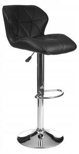 Barová židle SEVILLA s ekokůže - černá