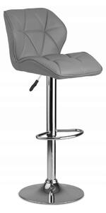 Barová židle SEVILLA s ekokůže - šedá