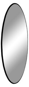 Designové kulaté zrcadlo Cara s černým rámem 100 cm