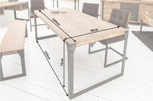 Jídelní stůl FACTORY 160 CM pravá akáciová dýha Nábytek | Jídelní prostory | Jídelní stoly | Všechny jídelní stoly