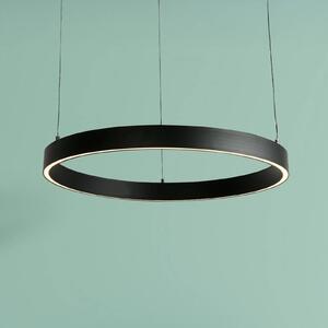 Searchlight Závěsné světlo Layla, černá, Ø 64 cm s nastavitelnou výškou, stmívatelný, Černá, Obývací pokoj / jídelna, kov, Moderní