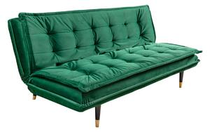 Rozkládací sedačka Clark 184 cm smaragdově zelená
