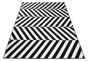 Makro Abra Moderní kusový koberec CHEAP T236B černý bílý Rozměr: 300x400 cm