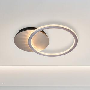 Searchlight LED stropní svítidlo Specs, krémová barva, délka 45 cm, železo/akryl, stmívatelný, Krémová / jantar, Obývací pokoj / jídelna, kov, Moderní