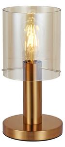 Italux TB-5581-1-BRO+AMB stolní svítidlo Sardo D160mm 1x40W E27 mosaz, jantarová