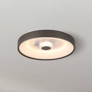 Searchlight LED stropní svítidlo Polka, latte/bílá, Ø 38 cm, železo/akryl, stmívatelný, Hnědá / rez, Obývací pokoj / jídelna, kov, Moderní