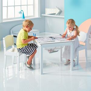 Prckůvsvět dětský stůl s židlemi Bílý