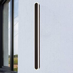 Searchlight Venkovní nástěnné svítidlo Bordo Oval 120 cm, černá, hliník, Černá, Hliník, Moderní