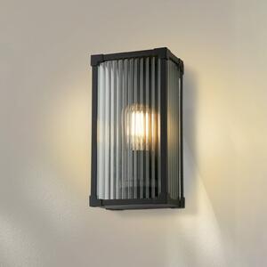 Searchlight Venkovní nástěnné svítidlo Cincinnati, černá, šířka 16 cm, kov, Černá, Hliník, Moderní