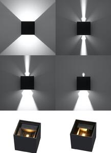 Sollux Lighting Luca nástěnné svítidlo 1x6 W černá SL.0545